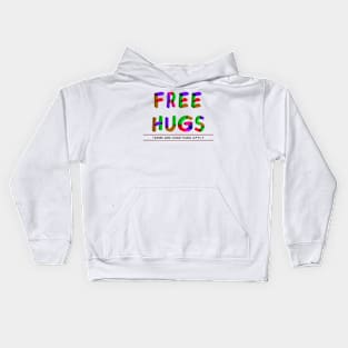 Free Hugs (color) Kids Hoodie